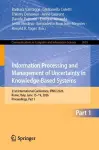 Information Processing and Management of Uncertainty in Knowledge-Based Systems cover