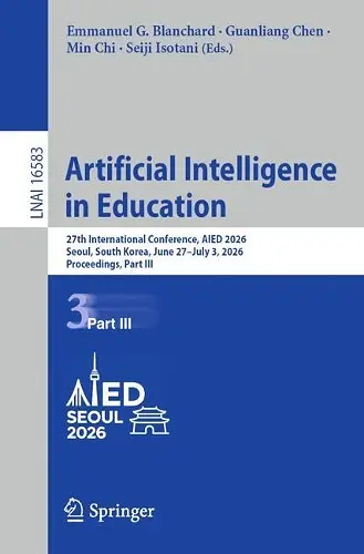 Artificial Intelligence in Education cover
