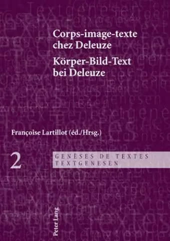 Corps-image-texte chez Deleuze- Körper-Bild-Text bei Deleuze cover