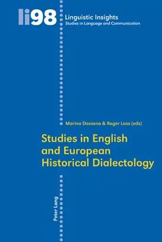 Studies in English and European Historical Dialectology cover