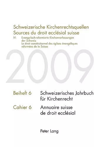 Schweizerische Kirchenrechtsquellen- Sources du droit ecclésial suisse cover