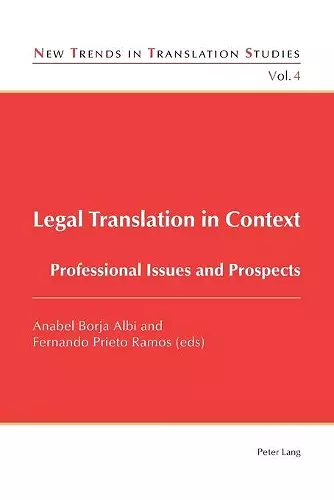 Legal Translation in Context cover