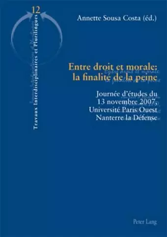 Entre droit et morale cover