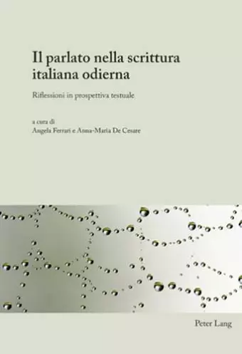 Il Parlato Nella Scrittura Italiana Odierna cover