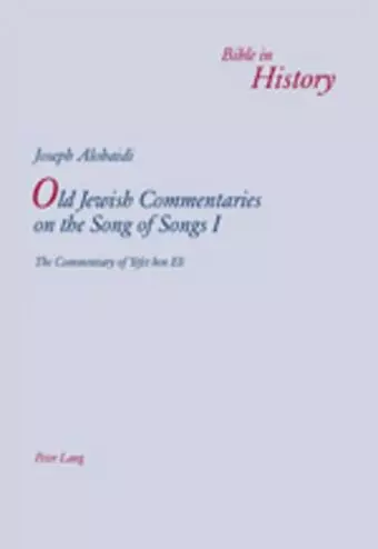 Old Jewish Commentaries on the Song of Songs I cover