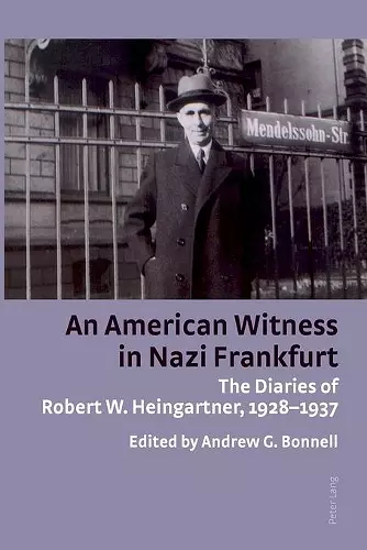 An American Witness in Nazi Frankfurt cover