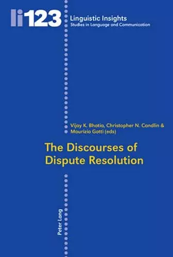 The Discourses of Dispute Resolution cover