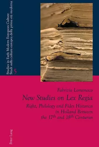 New Studies on Lex Regia cover