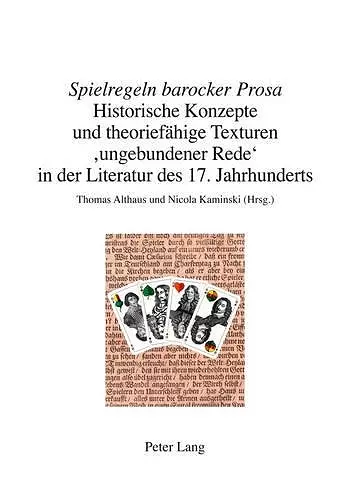 «spielregeln Barocker Prosa» cover