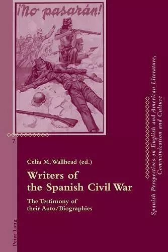 Writers of the Spanish Civil War cover