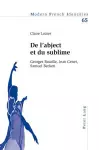 de l'Abject Et Du Sublime cover