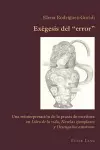 Exégesis del «Error» cover