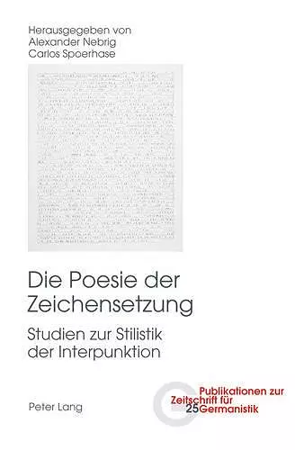 Die Poesie Der Zeichensetzung cover