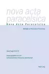 Nova ACTA Paracelsica cover