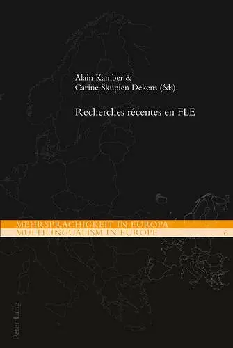 Recherches récentes en FLE cover