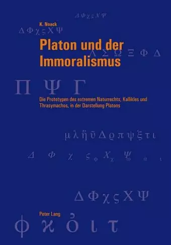 Platon Und Der Immoralismus cover