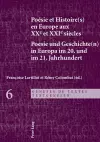 Poésie et Histoire(s) en Europe aux XXe et XXIe siècles - Poesie und Geschichte(n) in Europa im 20. cover