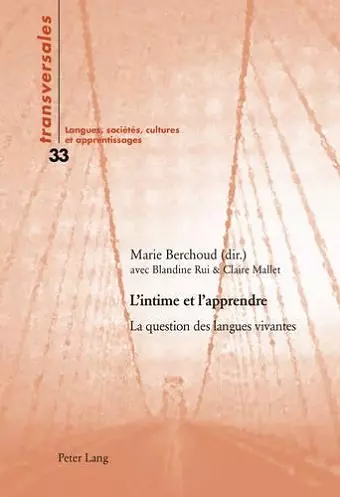 L'Intime Et l'Apprendre cover