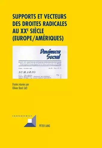 Supports et Vecteurs des Droites Radicales au Xxe Siecle (Europe/Ameriques) cover