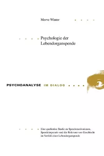 Psychologie der Lebendorganspende cover