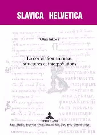 La Correlation en Russe : Structures et Interpretations cover