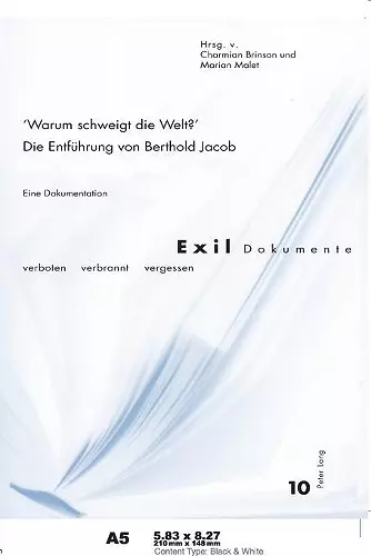 Warum schweigt die Welt? Die Entfuehrung von Berthold Jacob cover