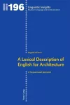 A Lexical Description of English for Architecture cover