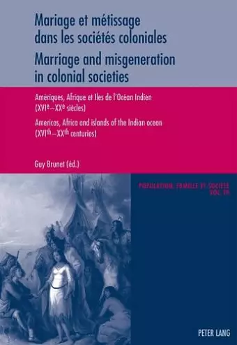 Mariage Et Maetissage Dans Les Sociaetaes Coloniales cover