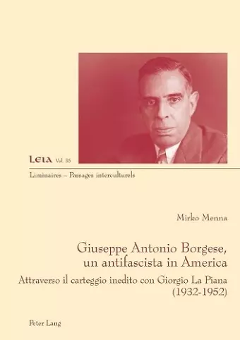 Giuseppe Antonio Borgese, un antifascista in America cover