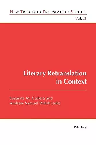 Literary Retranslation in Context cover