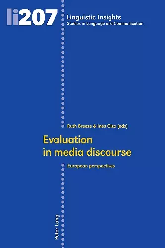 Evaluation in media discourse cover