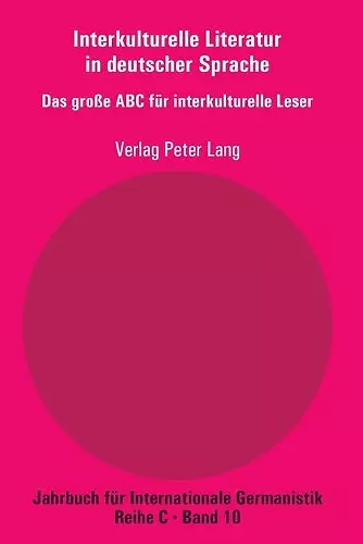 Interkulturelle Literatur in deutscher Sprache cover