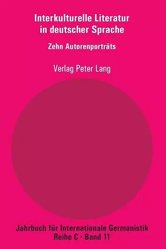 Interkulturelle Literatur in deutscher Sprache cover