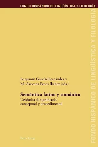 Semántica latina y románica cover