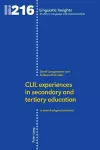 CLIL experiences in secondary and tertiary education cover