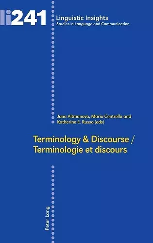 Terminology & Discourse/Terminologie et discours cover