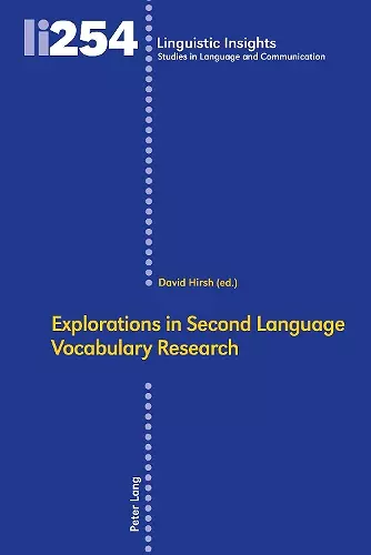 Explorations in Second Language Vocabulary Research cover