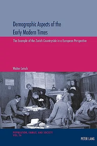 Demographic Aspects of the Early Modern Times cover