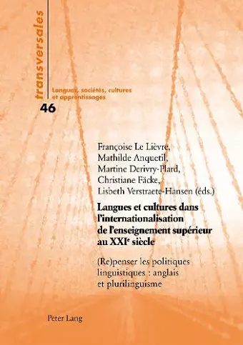 Langues Et Cultures Dans l'Internationalisation de l'Enseignement Supérieur Au Xxie Siècle cover