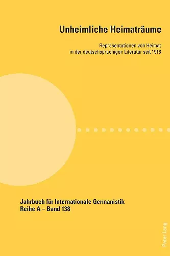 Unheimliche Heimatraeume cover