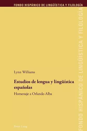 Estudios de lengua y lingueística españolas cover