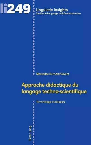 Approche didactique du langage techno-scientifique cover