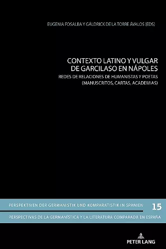 Contexto Latino Y Vulgar de Garcilaso En Nápoles cover
