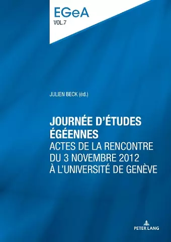 Journée d’études égéennes cover