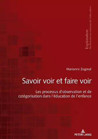 «Savoir Voir Et Faire Voir » cover