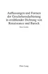 Auffassungen Und Formen Der Geschehensdarbietung in Erzaehlender Dichtung Von Renaissance Und Barock cover