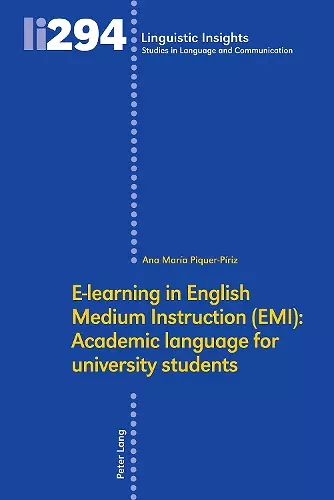 E-learning in English Medium Instruction (EMI): Academic language for university students cover
