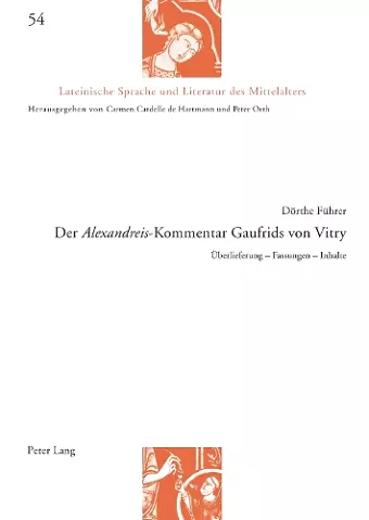 Der Alexandreis-Kommentar Gaufrids von Vitry cover