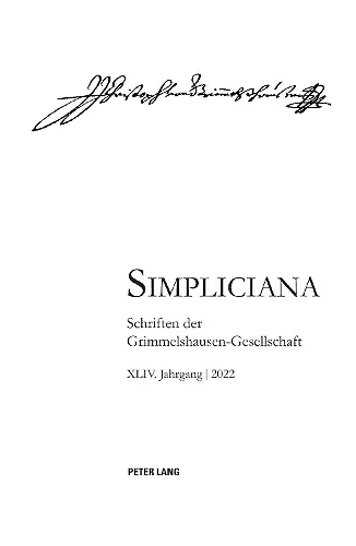 Simpliciana XLIV (2022) cover