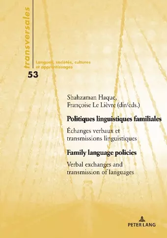 Politiques linguistiques familiales / Family language policies cover